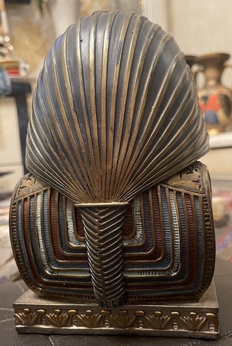 Unique ANCIENT EGYPTIAN Statue King Tutankhamun head of hard stone-20Cm,770gr - Bild 8 von 8