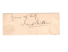 James Britten (1846 – 1924) Signed Clip / Autographed Botanist