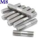 M8 -1.25 25mm-250mm A2 Stainless Steel Double End Threaded Stud Bolts Screws Rod