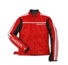 Ducati Dainese 80s Veste en Cuir Rouge Neuf %%%