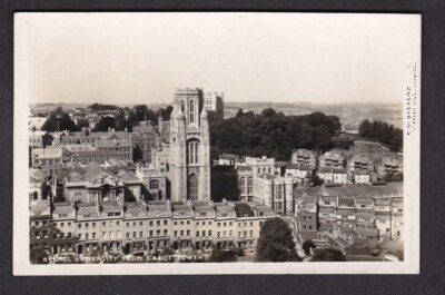 Gloucestershire Glos BRISTOL Cathedral from Tower c1900-10s? RPPC von Stevens