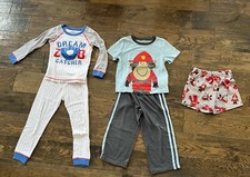 Boys pajamas - Size 3 / Size 4 Carter s 3 piece firefighter monkey baseball