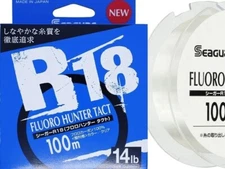 KUREHA SEAGUAR R18 Fluoro Hunter Tact #0.5-2 lb 100m Clear Made in Japan