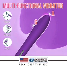Women Mini Powerful Bullet Shape Vibrating Neck Body Massage Personal 20Speed