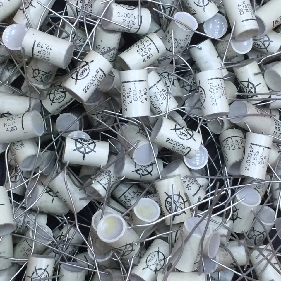 Iskra KSP 22000pF 63V 2.5% Polystyrene Capacitors NOS Vintage 22nF KSN KSC KSS - image 2 of 4