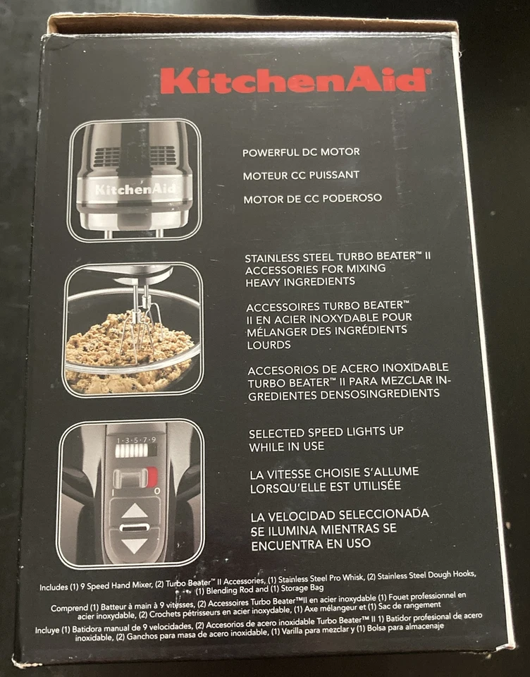 KitchenAid 9 速手动搅拌机 | Onyx 黑色 | KHM926OB — 第 4/4 张图片