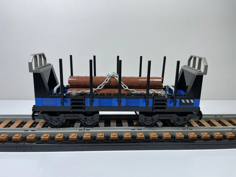 LEGO Set 10013 vagones de carga abiertos trenes 9V mi propio tren 2001 INCOMPLETO Foto 3 de 4