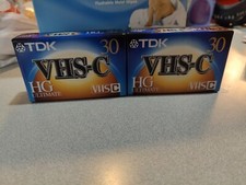 2 Sealed Tape. TDK VHS-C HG Ultimate TC-30HG Blank Camcorder Videotape