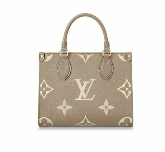 Louis Vuitton Cream Monogram Giant Empreinte Leather Onthego GM Tote Bag -  Yoogi's Closet