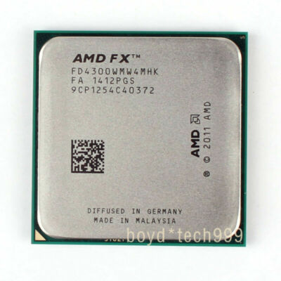 AMD FX 4300 CPU 3.8 GHz FD4300WMW4MHK Socket AM3+ Processor