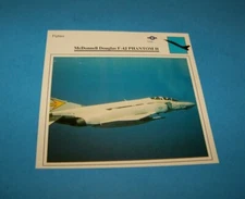 F-4J Phantom II U.S.A. Military Aircraft Photo / Information Card