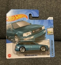 Miniature Hot Wheels Audi RS2 Avant 94 bleu RS 2 1/64 3 inches HW Neuve en Boite