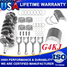 G4KJ GDI 2.4L Engine Crank shafts Connecting Rod Bearing Piston For HYUNDAI KIA