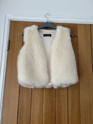 Miss Selfridge Faux Fir Gilet UK