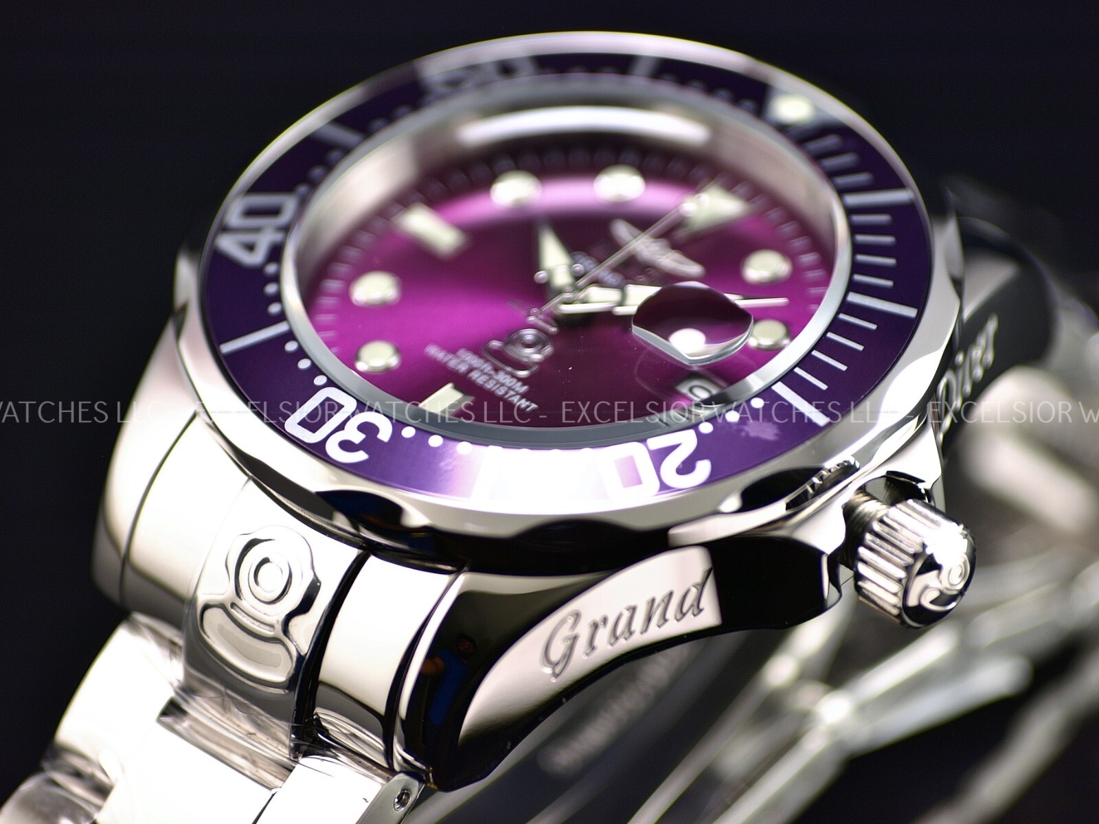 47mm GRAND DIVER Automatic PURPLE DIAL 
