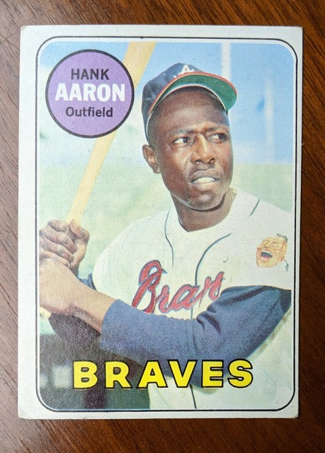 1969 Topps Hank Aaron Atlanta Braves 100 Baseball Card EBay
