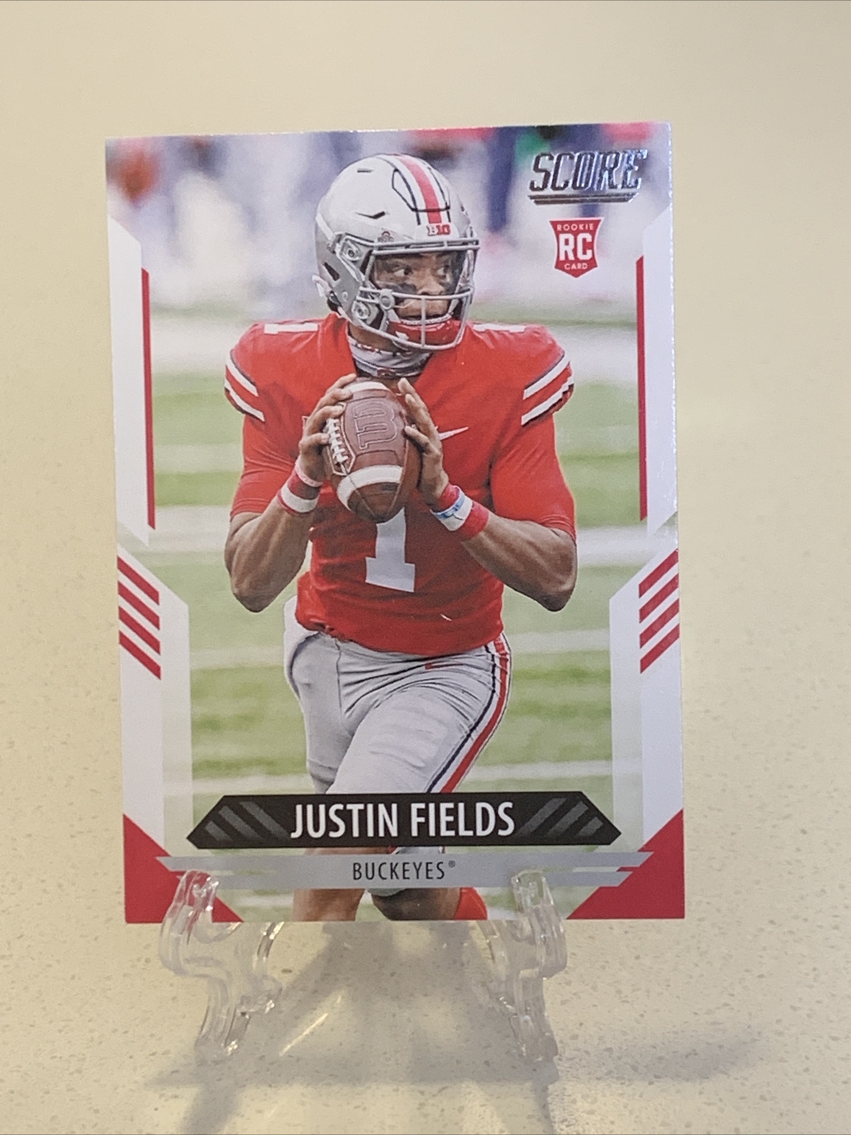 2021 Score Justin Fields Rookie RC #302 Chicago Bears OSU Buckeyes