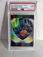 2021 PANINI PRIZM DP PSA 9  BRILLIANCE ZION WILLIAMSON HYPER