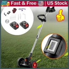 ELECTRIC WEED WACKER,WITH METAL BLADE LAWN EDGER FOR GARDEN LAWN MOWER CARE US