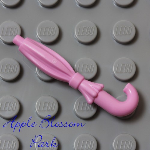NEW Lego Minifig Pink UMBRELLA - Closed Folded Princess Girl Utensil Accessory - Picture 3 of 4