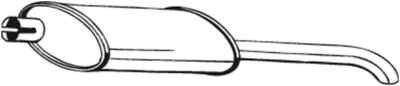 BOSAL 185-021 ENDSCHALLDÄMPFER FÜR OPEL VAUXHALL