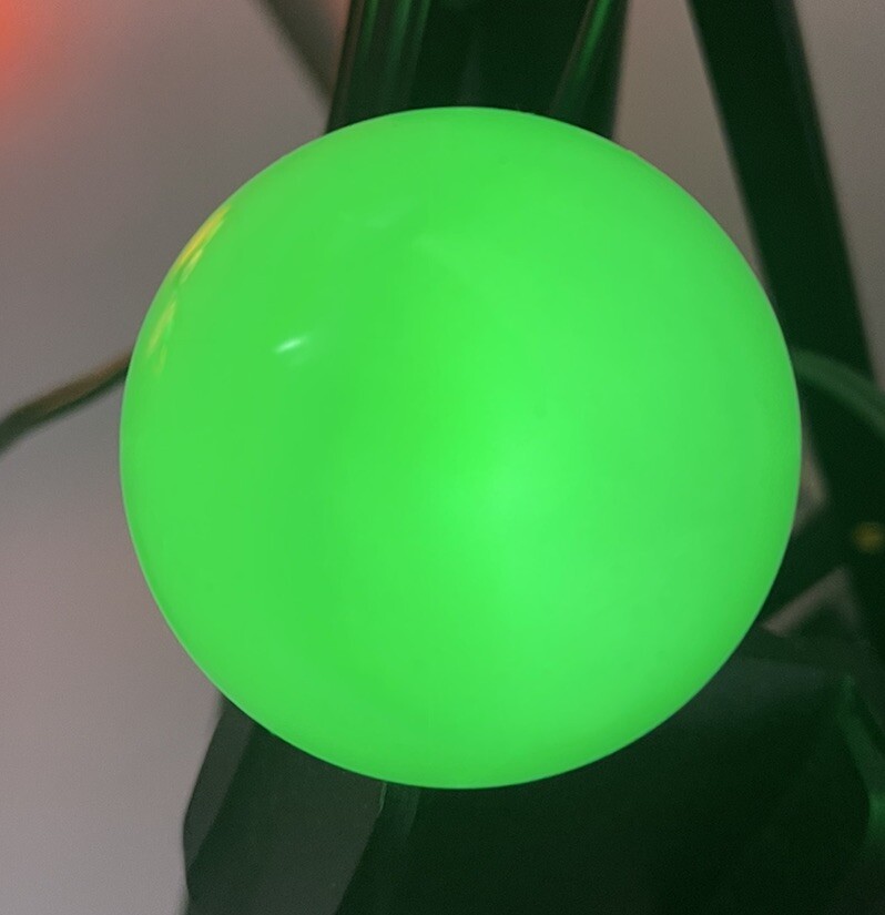 Vintage C7 Sylvania Florescent Ball Christmas Lights 11 Working Bulbs