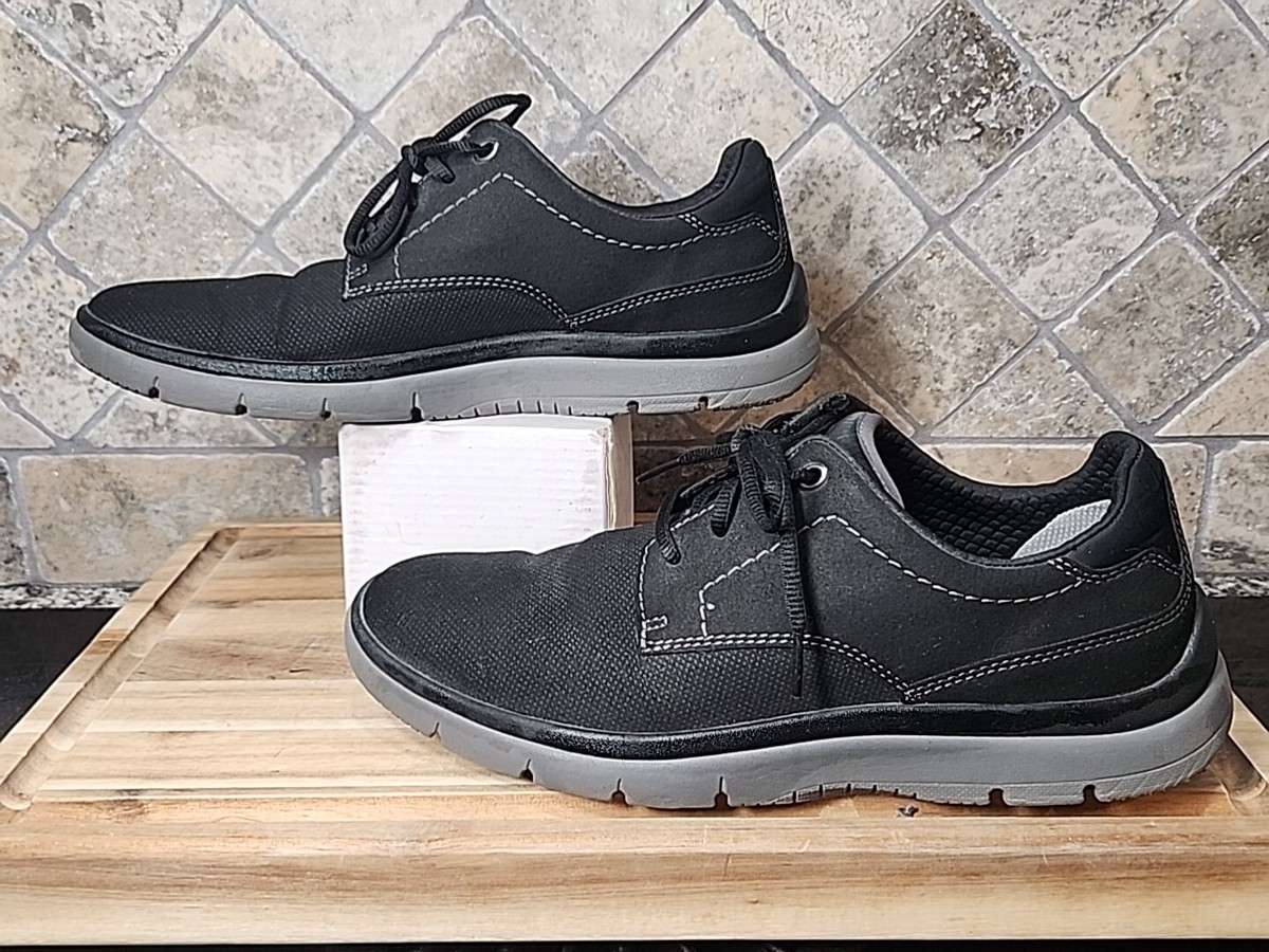 Clarks Tunsil Tunsil Plain Mens Clarks Tunsil Plain Black Comfort