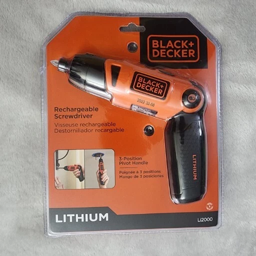 BLACK & DECKER LI2000 Cordless Screwdriver 3.6 V Bare Tool