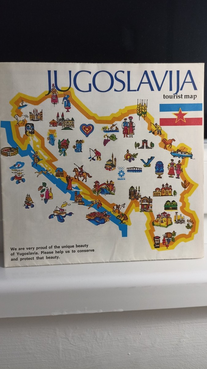 Vintage , 1982 Yugoslavia tourist map. | eBay