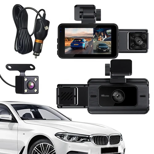1080P HD Car Dash Cam Front/Inside/Rear Car DVR Dash Camera WiFi Video Recorder - Picture 14 of 16