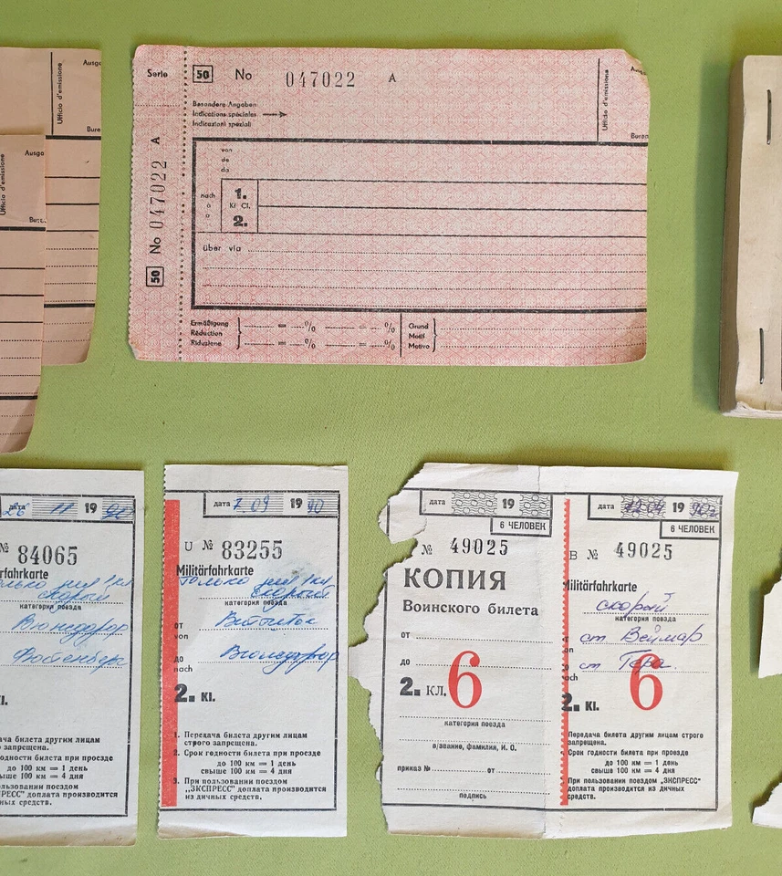 Konvolut BRD DDR UdSSR Militär Fahrkarten Tickets - Bild 3 von 4