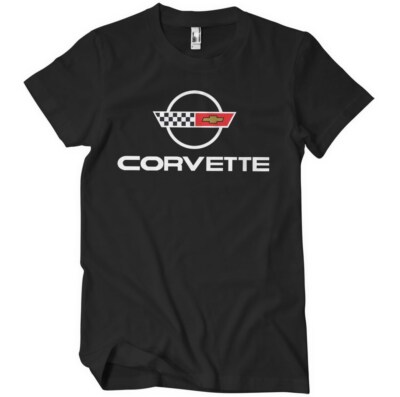 Offiziell Lizenziertes Chevrolet Corvette C4 Logo Herren T-Shirt Größe S-5XL