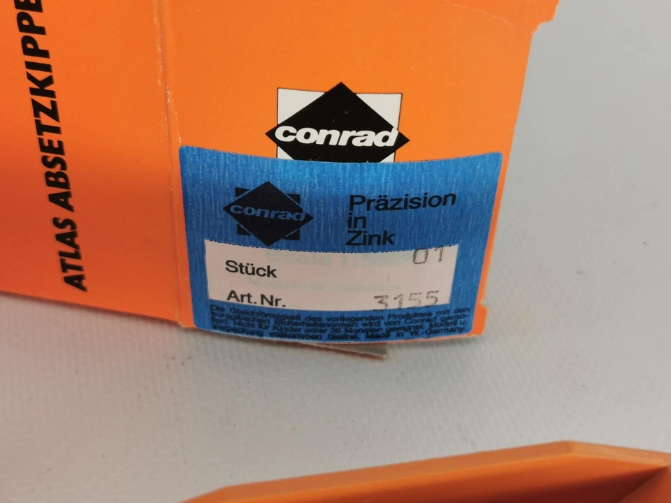 CONRAD 3155 1/43ème MAN BENNE BASCULANTE ATLAS +++ - Photo 2/4