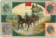 Nugget Boot Polish Trade Card South Africa Post stamp design c1910?