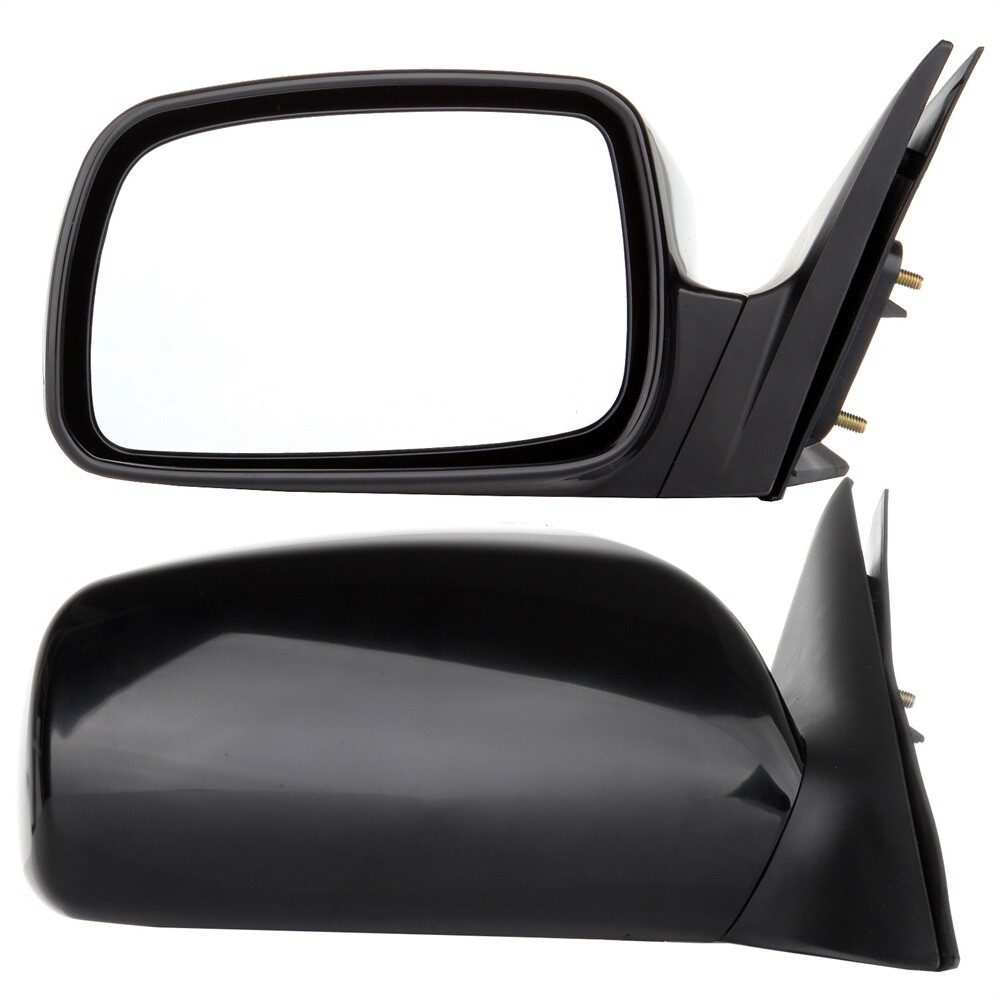 For 2007-2011 Toyota Camry Black Power Door Driver Passenger Side Mirrors Pair