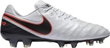 Nike 819177 001 Tiempo Legend VI FG Soccer Cleats White Black US Size 4 MAP 210