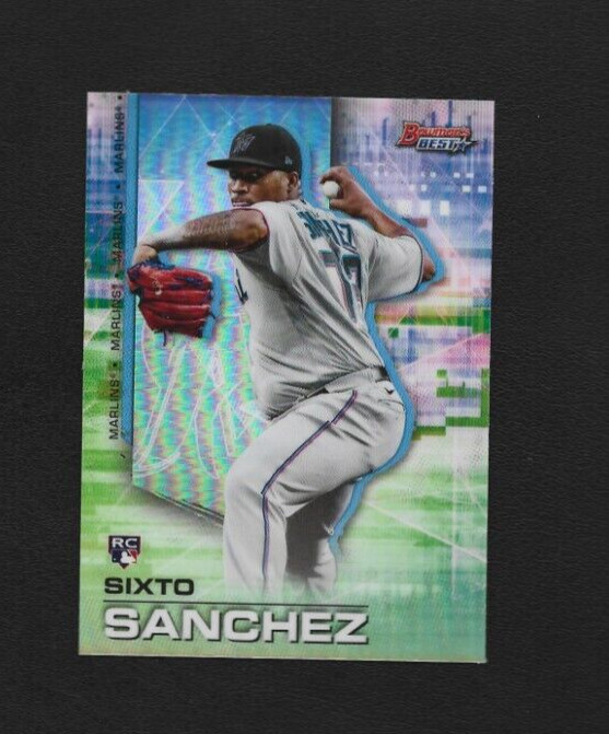 2021 Bowman's Best Sixto Sanchez RC Refractor #60 - Miami Marlins
