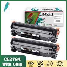 2 x Black Toner  CE278A / 78A For HP LaserJet Pro P1566 P1606dn M1536dnf