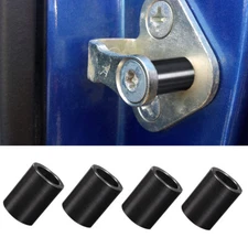 4pcs Door Lock Striker Bushings For Ford F-100 F-150 F-250 F-350 1980-1996 Black