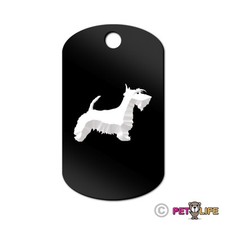 Scottish Terrier Engraved Keychain GI Tag dog v2 scottie Many Colors