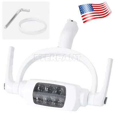 ETERFANT Dental Shadowless Oral Lamp Light 26mm/22mm+Induction Sensor For Dental Chair US