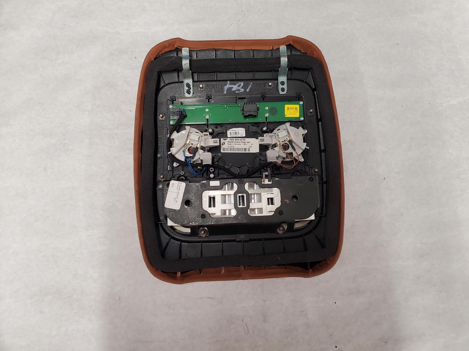 2007 Bentley Flying Spur Overhead Console Map Light Assembly BENTLEY 07 OEM