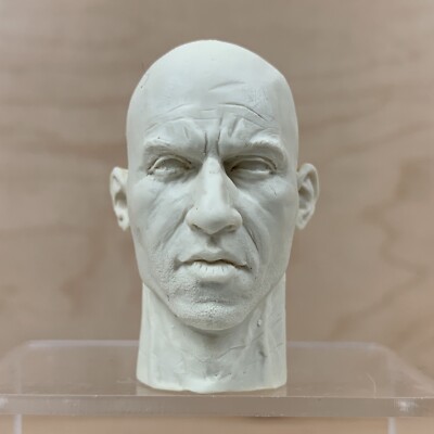 1/6 scale headsculpt Vin Diesel Riddick custom resin unpainted 12 ...