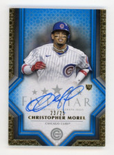 2023 Topps Five Star Baseball Christopher Morel #FSA-CM Rookie RC Blue Auto /25