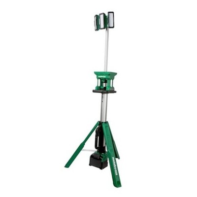 Metabo HPT 18V MultiVolt Cordless 4,000 Lumen LED Tripod Site Light, Water &