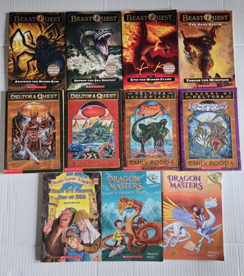 #ad Deltora Quest Emily Rodda Beast Quest Dragon Masters Mixed Lot Of Kids Books $19.99