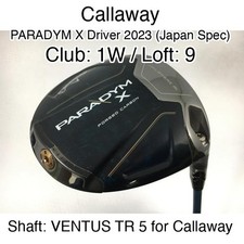 Callaway PARADYM X Driver 2023 Japan Spec 1W Driver 9 VENTUS TR 5 for Callaway