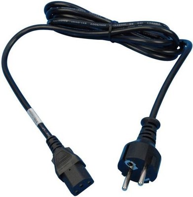 1pc Volex 2147H 10 C3 Mains Power Cord, Cee 7/7 Plug To Iec 320 C13, 2.44 M