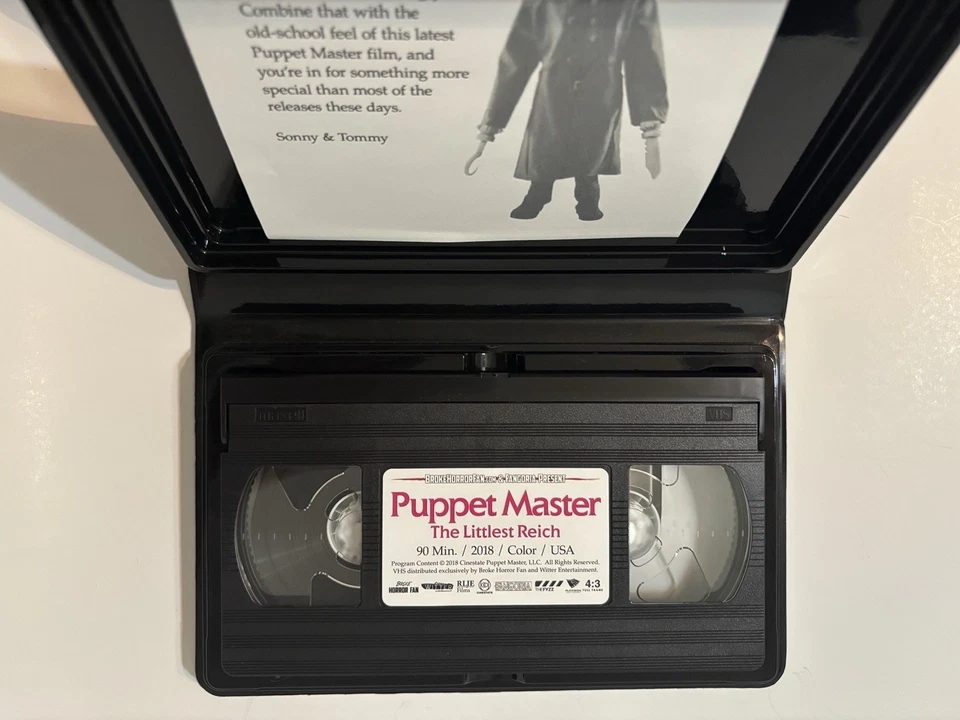 Broke Horror Fan Fangoria Puppet Master The Littlest Reich Limited VHS Witter - Image 3 of 4