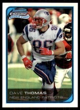 2006 Bowman Chrome Refractor #262 dave THomas New England Patriots